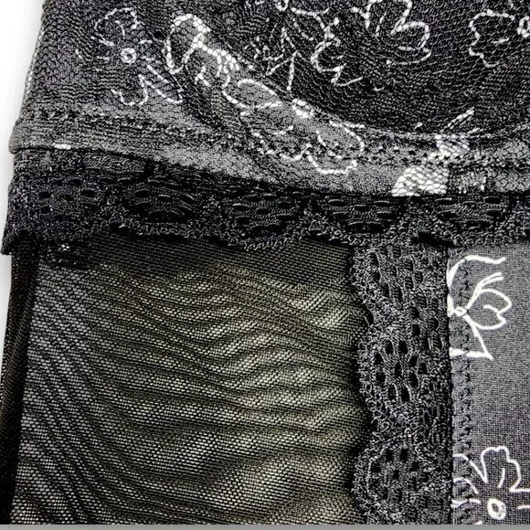 Jessica Simpson intimates Babydoll Lingerie- SMALL- Black & White- Women's - Picture 6 of 14